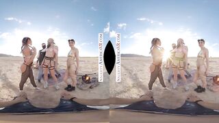 Burning Dude at the playa and you get to fuck 3 chicks