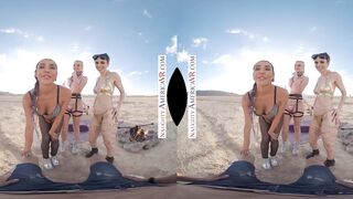 Burning Dude at the playa and you get to fuck 3 chicks