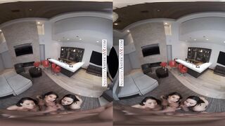 MILFs August Taylor, Crystal Rush, and Reagan Foxx fuck the bartender