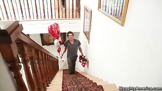 Allie Haze fucking in the bed with her hairy bush