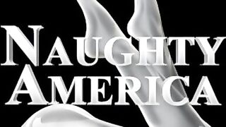 Blonde Amanda Blue fucking in the couch with her petite