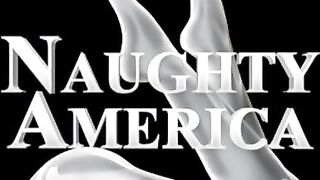 Blonde Kagney Linn Karter fucking in the couch