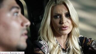 Lonely housewife Brittany Andrews takes a cock from stepson