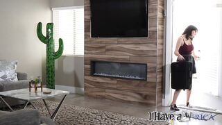 Allesandra Snow fucking in the living room with her tattoos