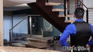 Caucasian Zoey Monroe fucking in the bed with her blue eyes