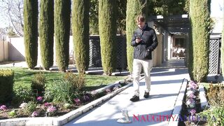 Kimberly Brix fucking in the bedroom with her petite