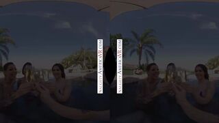 Ivy LeBelle And Friends Get Naughty In The Hot Tub