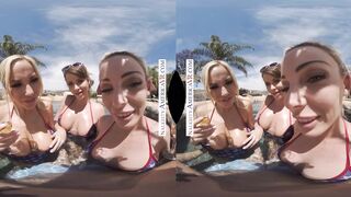 4th of July BBQ with Three Naked Playmates by the Pool