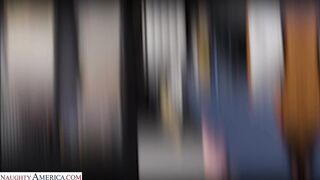 Brunette Boss Lindsay Fucks Exhausted Diego in Office Motivation