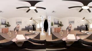 Blonde babe Harmony Rivers fucks you to make a good impression on her job interview!!