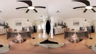 Blonde babe Harmony Rivers fucks you to make a good impression on her job interview!!