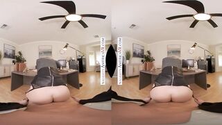 Blonde babe Harmony Rivers fucks you to make a good impression on her job interview!!