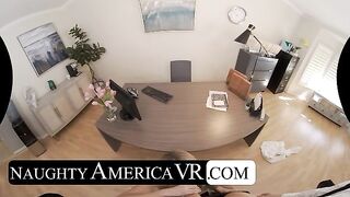 Hot blonde Madelyn Monroe needs your cock in her office!