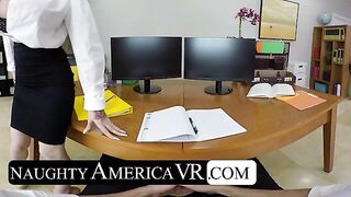 Danielle Derek's boss uses her big tits and every single hole on her to relieve stress