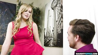 Super Blonde Dolly Leigh gets fucked in the office