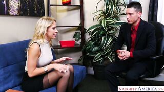 Khloe Kapri fucking in the desk with her piercings