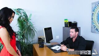 Megan Rain fucking in the office with her black hair
