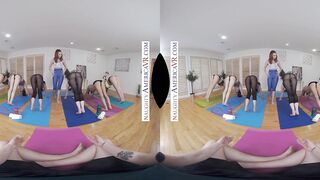 Yoga Instructors Naughty VR Threesome with Lacy Lennon