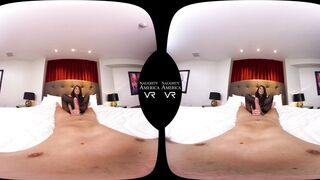 Christiana Cinn Rides Cock in Lingerie VR Thrill