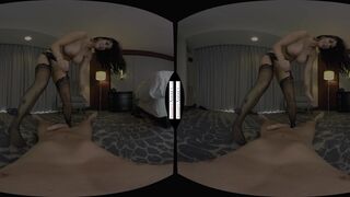 Romi Rain lets you have fun with her big sexy ass and big tits before she rides your dick