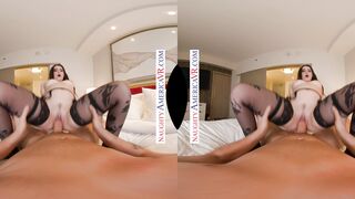 Naughty girl, Aubree Valentine, gets washed up before she gets down and dirty with your big hard dick