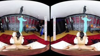 Treat yourself this Halloween with a busty cat girl thirsty for cream