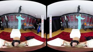 Treat yourself this Halloween with a busty cat girl thirsty for cream