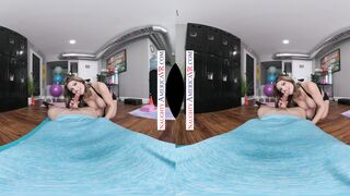 Married MILF, Krystal Sparks, hooks up with her son's friend in her yoga studio