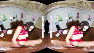 Megan Sage proves she's the one to play the part as the naughty cheerleader