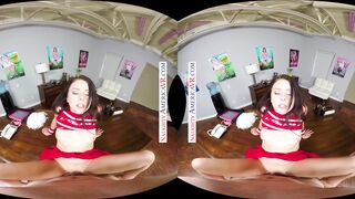 Megan Sage proves she's the one to play the part as the naughty cheerleader