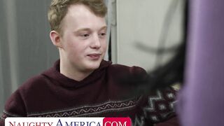 Busty French beauty Anissa Kate takes a creampie to make the sale