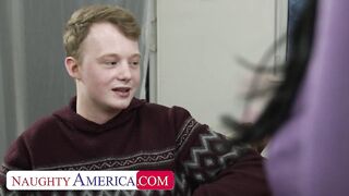 Busty French beauty Anissa Kate takes a creampie to make the sale