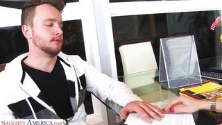 Ariella Ferrera gets her pussy filled by her student