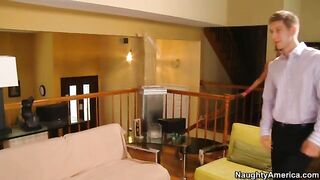 Persia Pele fucking in the couch with her tits