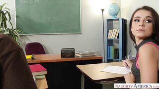 Kharlie Stone's Classroom Fuck: Big Dick in Her Hungry Mouth