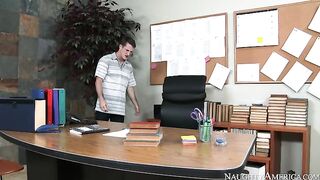 Whitney Westgate's Oral Exam Under the Desk Seduction