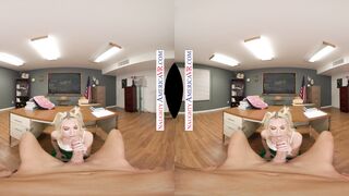 Naughty college student Britt Blair needs a better grade and is willing to do ANYTHING for you to help her out