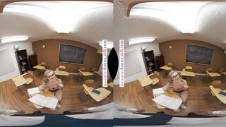 Kay Carter seduces her Professor and fucks him all over the classroom