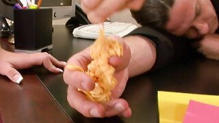 Hot Co-ed's Eve Nicholson and Lexi Belle fuck their professor in class