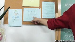 Staci Silverstone fucking in the floor with her natural tits