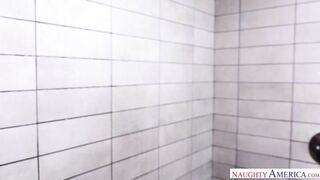 Hadley Viscara fucking in the bathroom with her tattoos