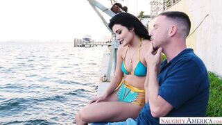 Long hair Latina Adria Rae fucks boyfriend's friend after getting cheated on