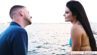 Long hair Latina Adria Rae fucks boyfriend's friend after getting cheated on