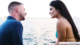 Long hair Latina Adria Rae fucks boyfriend's friend after getting cheated on