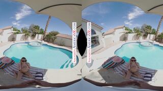 Kenna James Topless Pool Encounter Ends in Dad's Hard Fuck