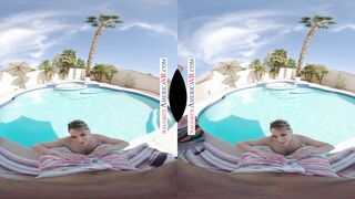 Kenna James Topless Pool Encounter Ends in Dad's Hard Fuck