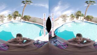 Kenna James Topless Pool Encounter Ends in Dad's Hard Fuck