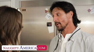 Jackie Hoff Flirts and Takes Friend's Dad's Big Cock