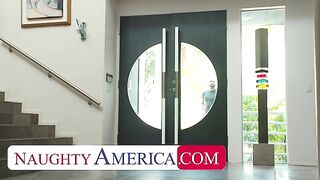 Neighbor Fills Aiden Ashley's Anniversary Needs While Hubby Fucks Secretary