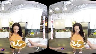 Busty Victoria June Borrows Cream and Gets Messy with Whipped Topping